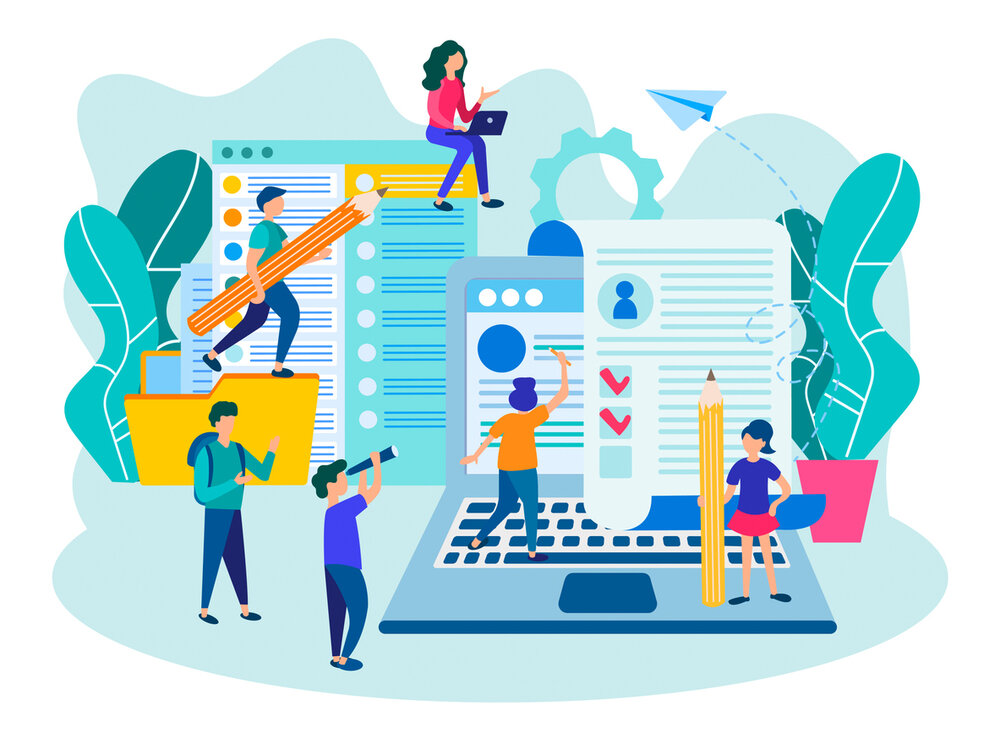 © iStock.com/AlisaRut Hinterfragen und Ausfüllen von Formularen Konzept.